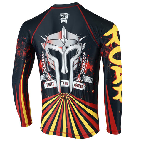 MMA Rash Guard BJJ Long Sleeve Compression Fight Gear Shirt No Gi - Roar-int