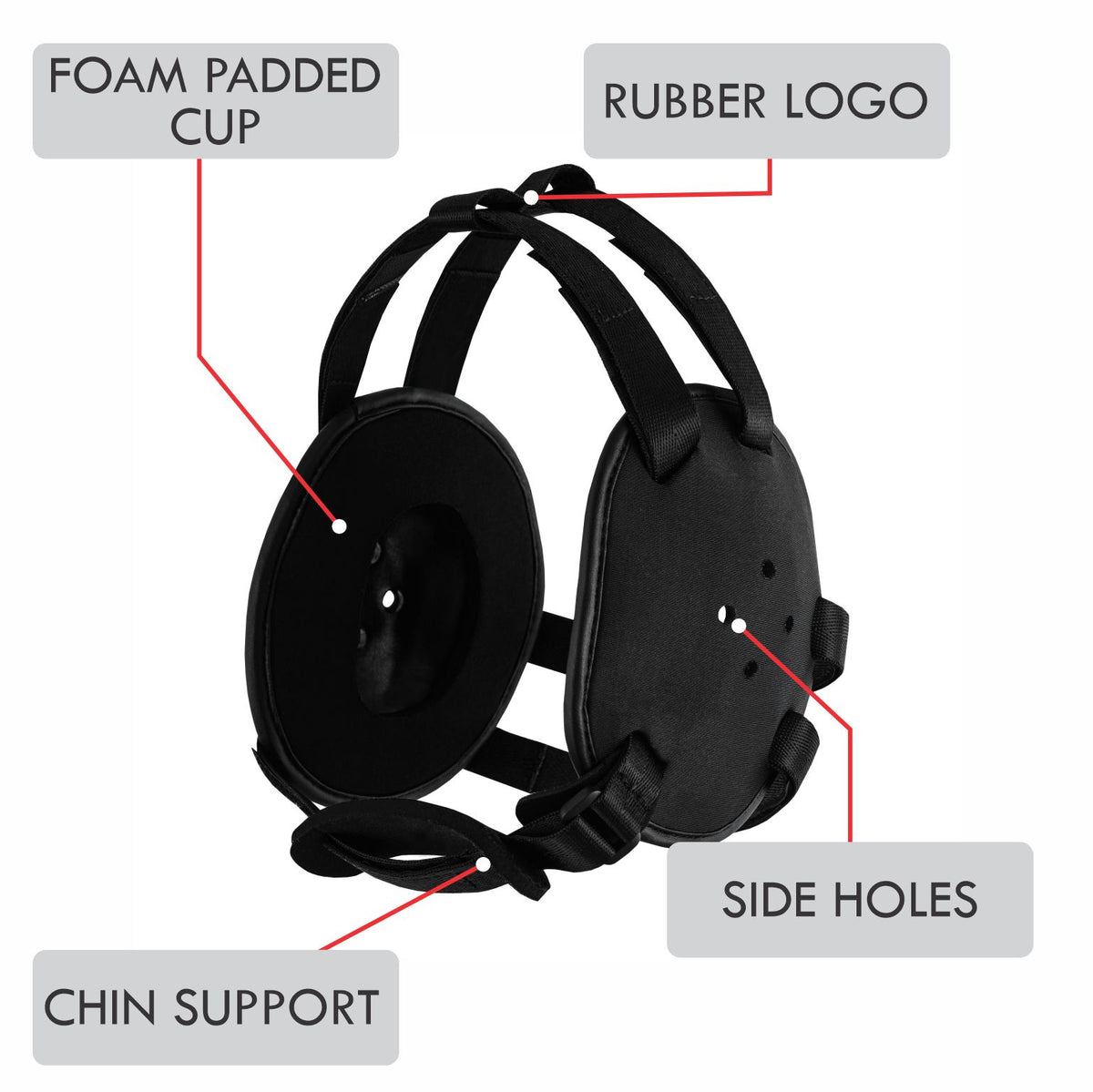 ROAR MMA Kids Cup Ear Guard Adjust Wrestling Protective MMA Headgear