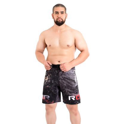 Roar Bjj Nogi Compression Grappling fight Workout Sublimated Shorts With Phone Pocket For Men
