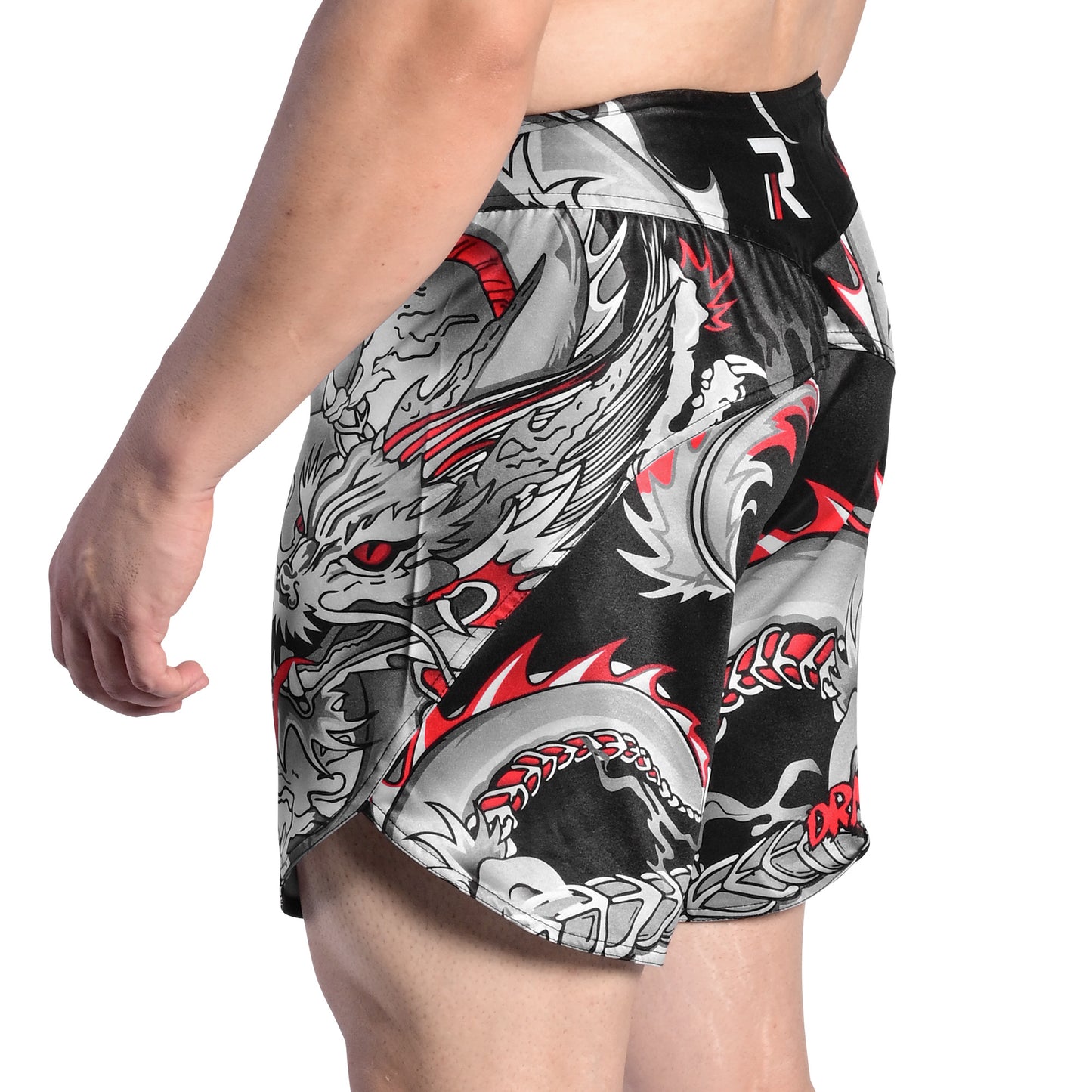 ROAR Darken Red Kick Boxing MMA Cage Fight men's Short