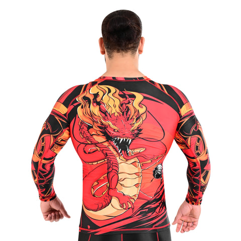 ROAR MMA  Darken Rash Guard Fight Training Gym Fitness Full Sleeve Workout Shirt