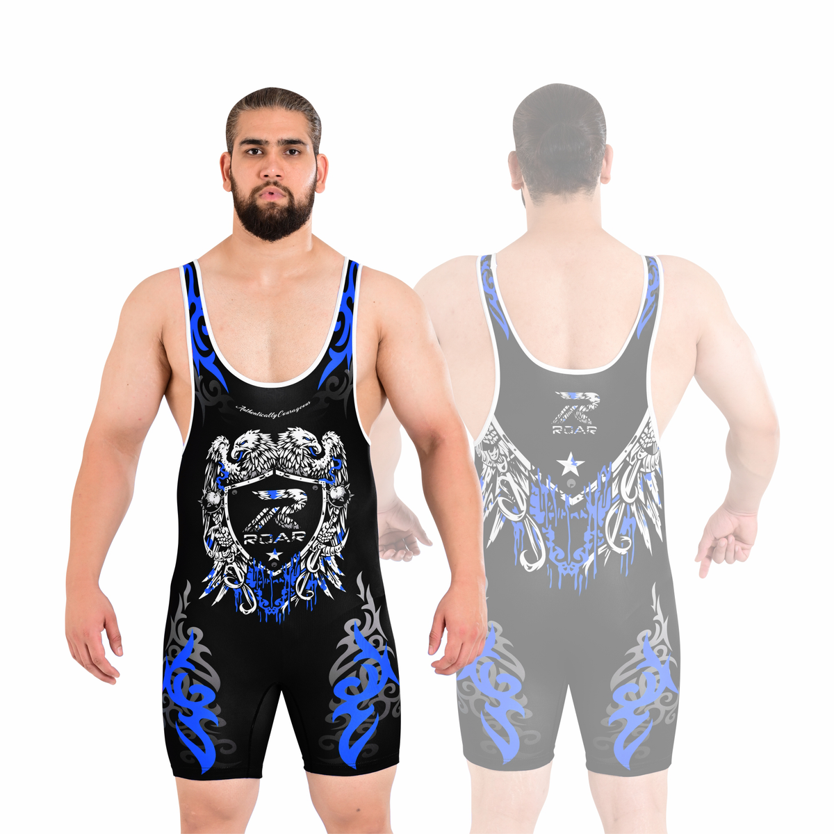 ROAR Men’s Wrestling Singlet Sports Gym Powerlifting Bodybuilding Vest Top