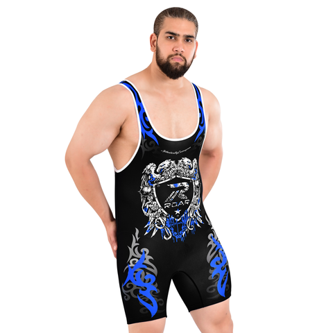 ROAR Men’s Wrestling Singlet Sports Gym Powerlifting Bodybuilding Vest Top