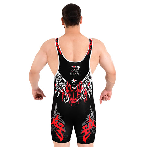 ROAR Men’s Wrestling Singlet Sports Gym Powerlifting Bodybuilding Vest Top