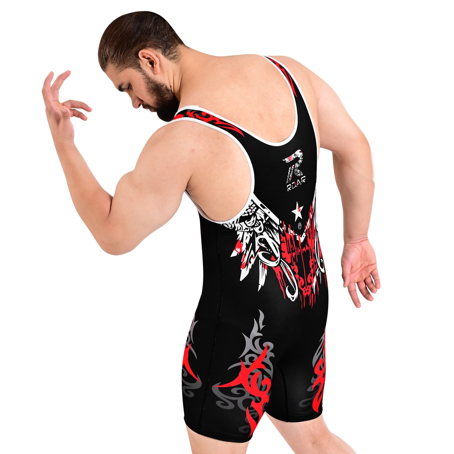 ROAR Men’s Wrestling Singlet Sports Gym Powerlifting Bodybuilding Vest Top