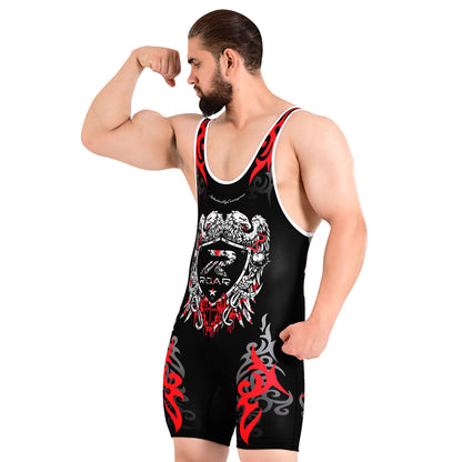 ROAR Men’s Wrestling Singlet Sports Gym Powerlifting Bodybuilding Vest Top