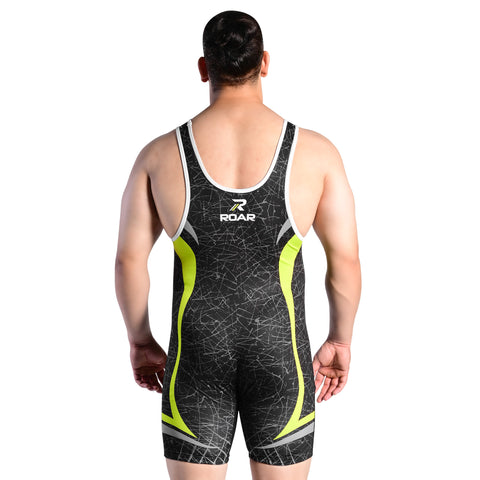 ROAR Men’s Wrestling Singlet Sports Gym Powerlifting Bodybuilding Vest Top
