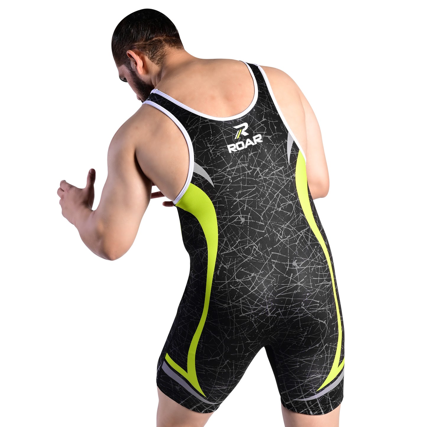 ROAR Men’s Wrestling Singlet Sports Gym Powerlifting Bodybuilding Vest Top