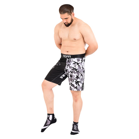 Roar Bjj Nogi Compression Grappling fight Workout Sublimated Shorts With Phone Pocket For Men