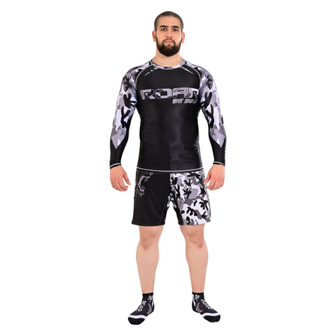 Roar Bjj Nogi Compression Grappling fight Workout Sublimated Shorts With Phone Pocket For Men