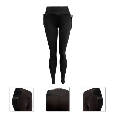 ROAR MMA Ladies Leggings Simple Black - Roar-int