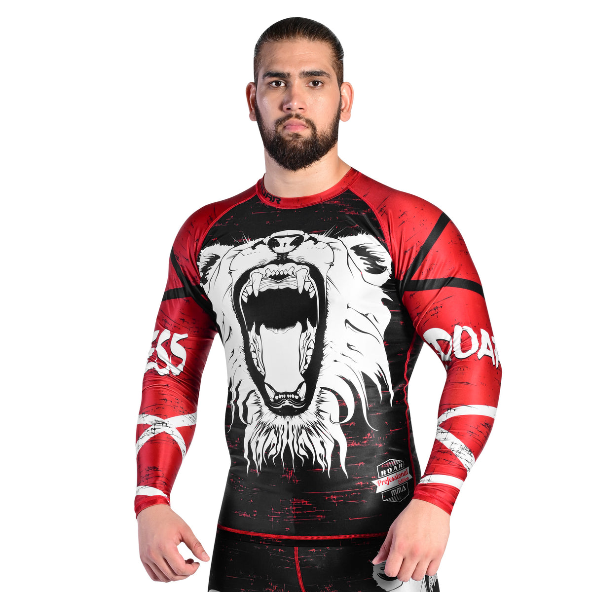 Roar Bjj Nogi Compression Long Sleeve Rash guard for men.