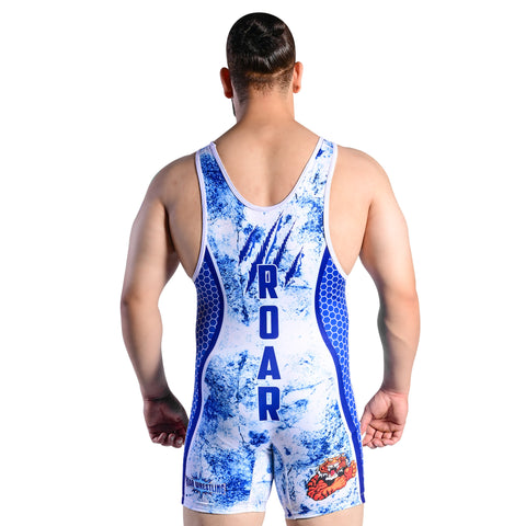 ROAR Men’s Wrestling Singlet Sports Gym Powerlifting Bodybuilding Vest Top