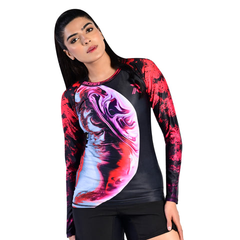 ROAR Ladies MMA Rash Guard Multi