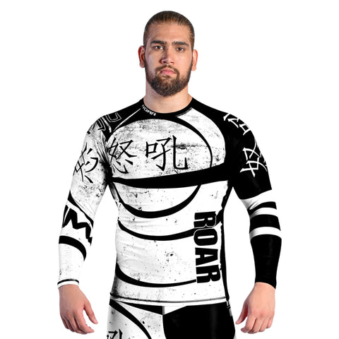 ROAR MMA Jiujitsu Long Sleeve Fitness Workout Rash Guard For men