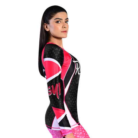 ROAR Ladies MMA Rash Guard PF Pink