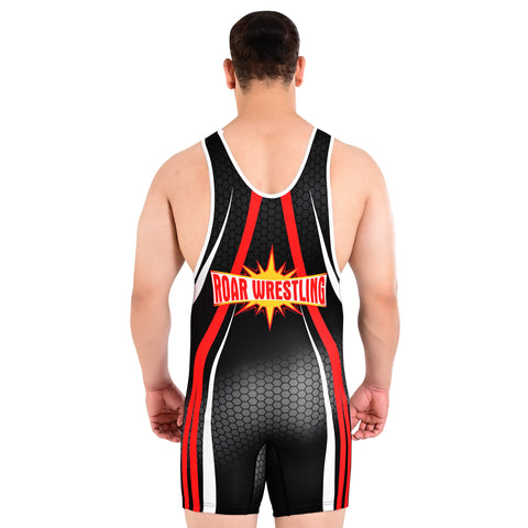 ROAR Men’s Wrestling Singlet Sports Gym Powerlifting Bodybuilding Vest Top