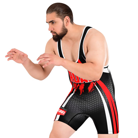 ROAR Men’s Wrestling Singlet Sports Gym Powerlifting Bodybuilding Vest Top