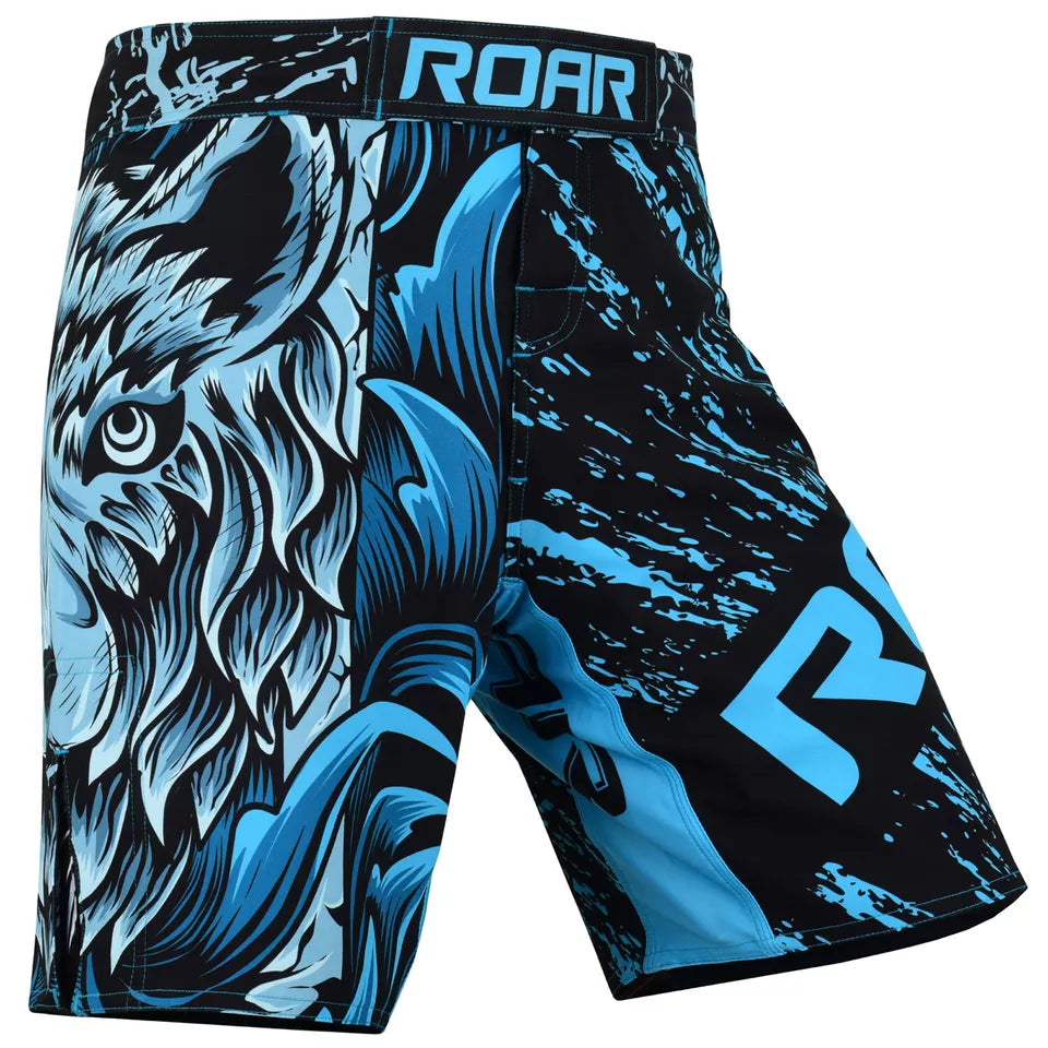 ROAR Kick Boxing MMA Cage Fight Grappling MUAY Thai Men's Short BJJ Shorts - Roar-int