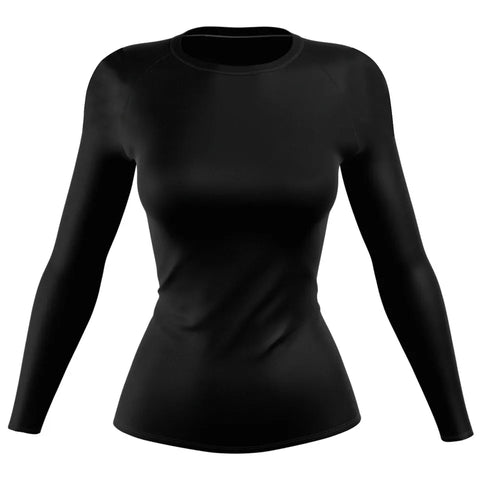 Roar Fightwear Women's MMA Compression Rash Guard Wrestling Long Sleeve Top - Roar-int