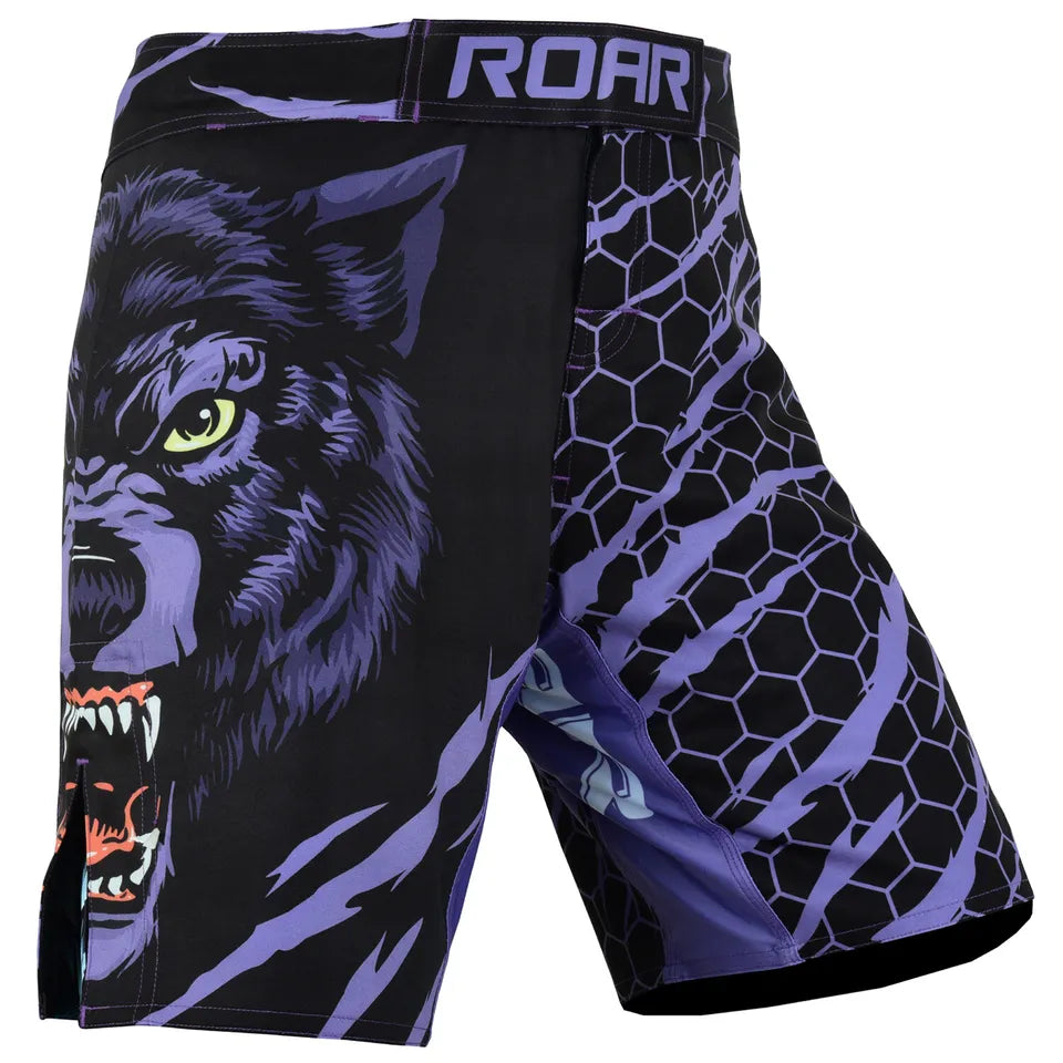 ROAR Kick Boxing MMA Cage Fight Grappling MUAY Thai Men's Short BJJ Shorts - Roar-int