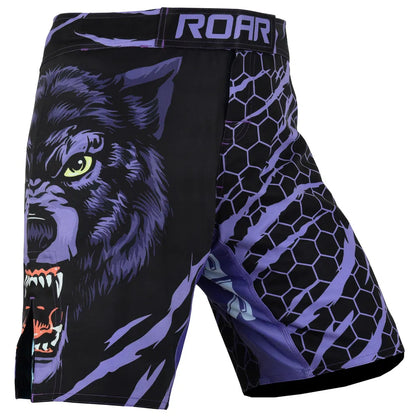 ROAR Kick Boxing MMA Cage Fight Grappling MUAY Thai Men's Short BJJ Shorts - Roar-int