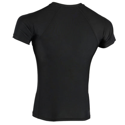 ROAR MMA Black Half Sleeve Rash Guard Fight Training Gym Fitness Full Sleeve Workout Shirt - Roar-int