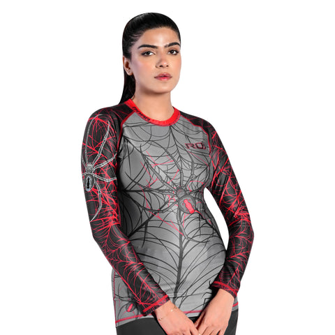 ROAR Ladies MMA Rash Guard Spinne