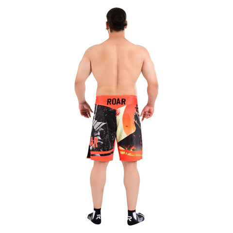 Roar Bjj Nogi Compression Grappling fight Workout Sublimated Shorts With Pocket For Men