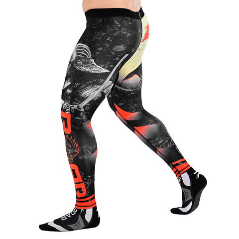 ROAR MMA BJJ Leggings Base Layer Gym Workout No Gi Grappling Jiu Jitsu Spats