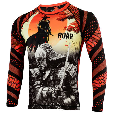 Roar MMA Rash Guard BJJ Long Sleeve Compression Fight Gear Shirt No Gi - Roar-int